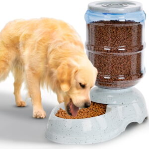3 Gallon Gravity Feeder, Automatic Dog Feeder, Dog Food Dispenser for Large Breed