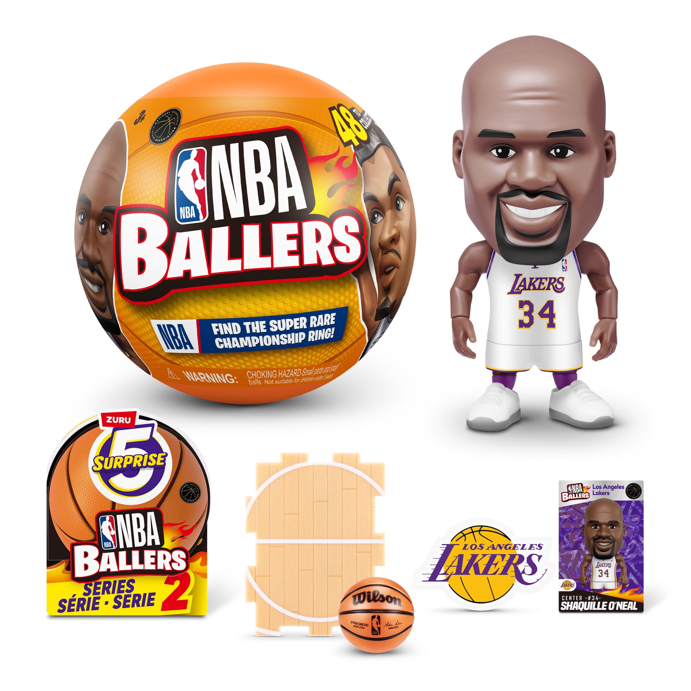 5 Surprise NBA Ballers Series 2 (Assorted) Collectible Blind Novelty and Gag Toy for Child by ZURU