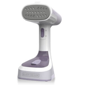 Open Box Black + Decker Easy Store Foldable Garment Steamer, Heated Metal Plate, 10ft Cord, 8 Min of Steam