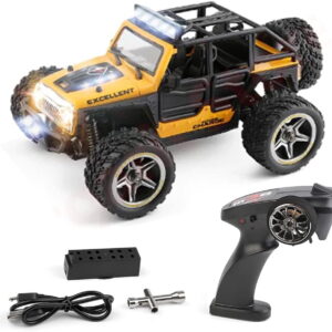 Bruce&Shark WLtoys 22201 RC Car, 1:22 Scale 2.4GHz Remote Control Car, 2WD Off Road RC Truck with LED Light for Kids and Adults