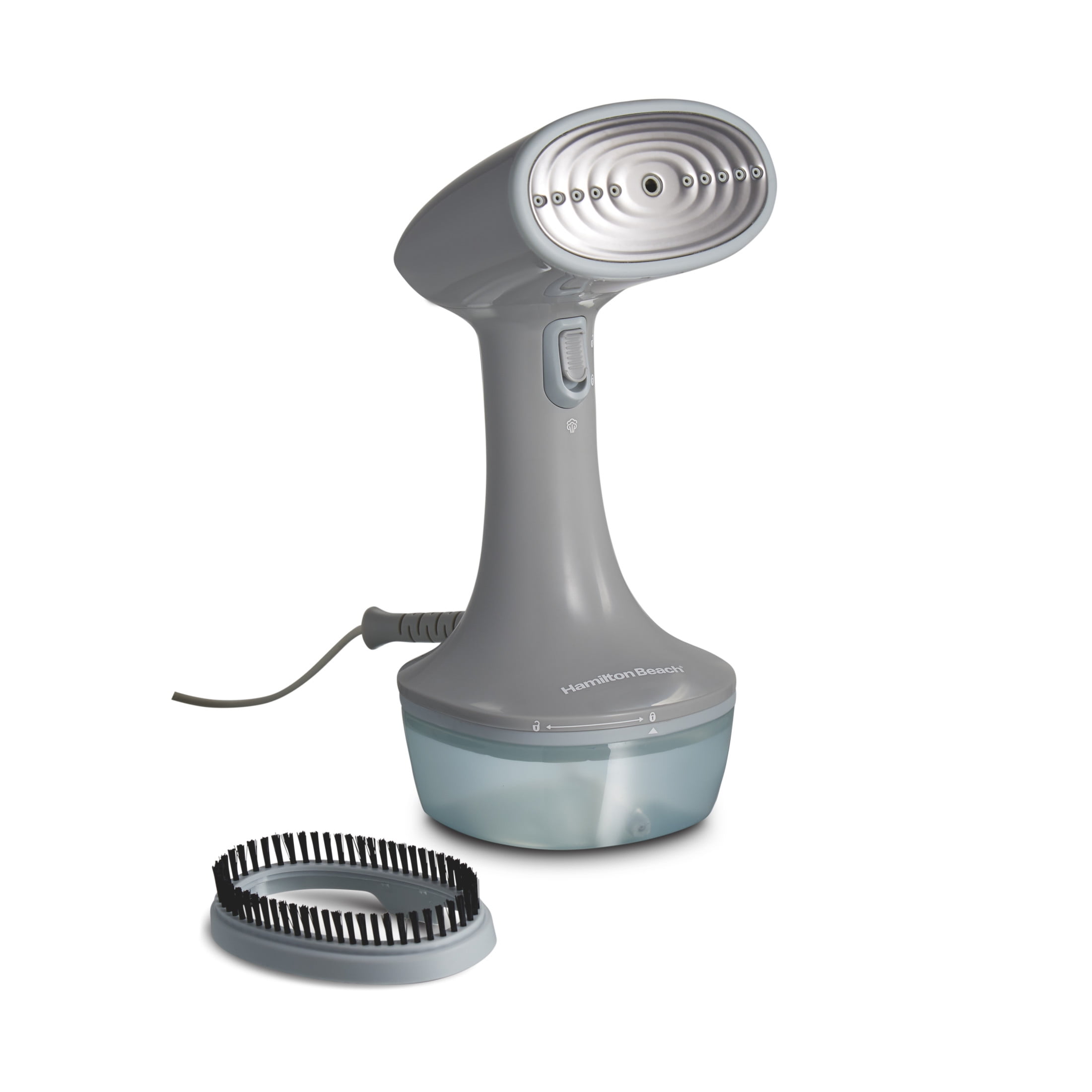 Hamilton Beach Handheld Garment Steamer for Clothes, Compact Design, Gray with Blue Accents