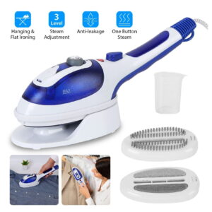 Handheld Steamer 800W - Electric Fabric Steamer for Clothes, Garment Steamer Iron with Adjustable Steam, Anti-Leak & Travel Steamer