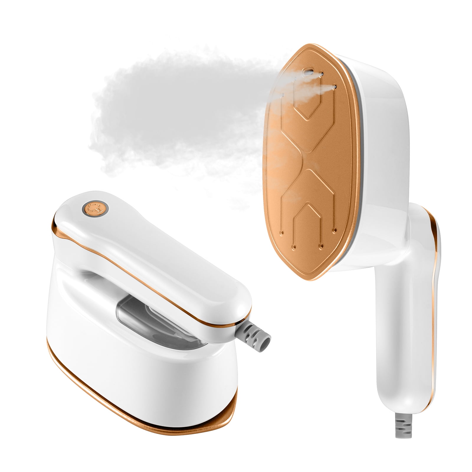 Handheld Steamer for Clothes, MEITENG Iron Travel Steamer Mini 1100W 15s Heat up Wet Dry Use, White