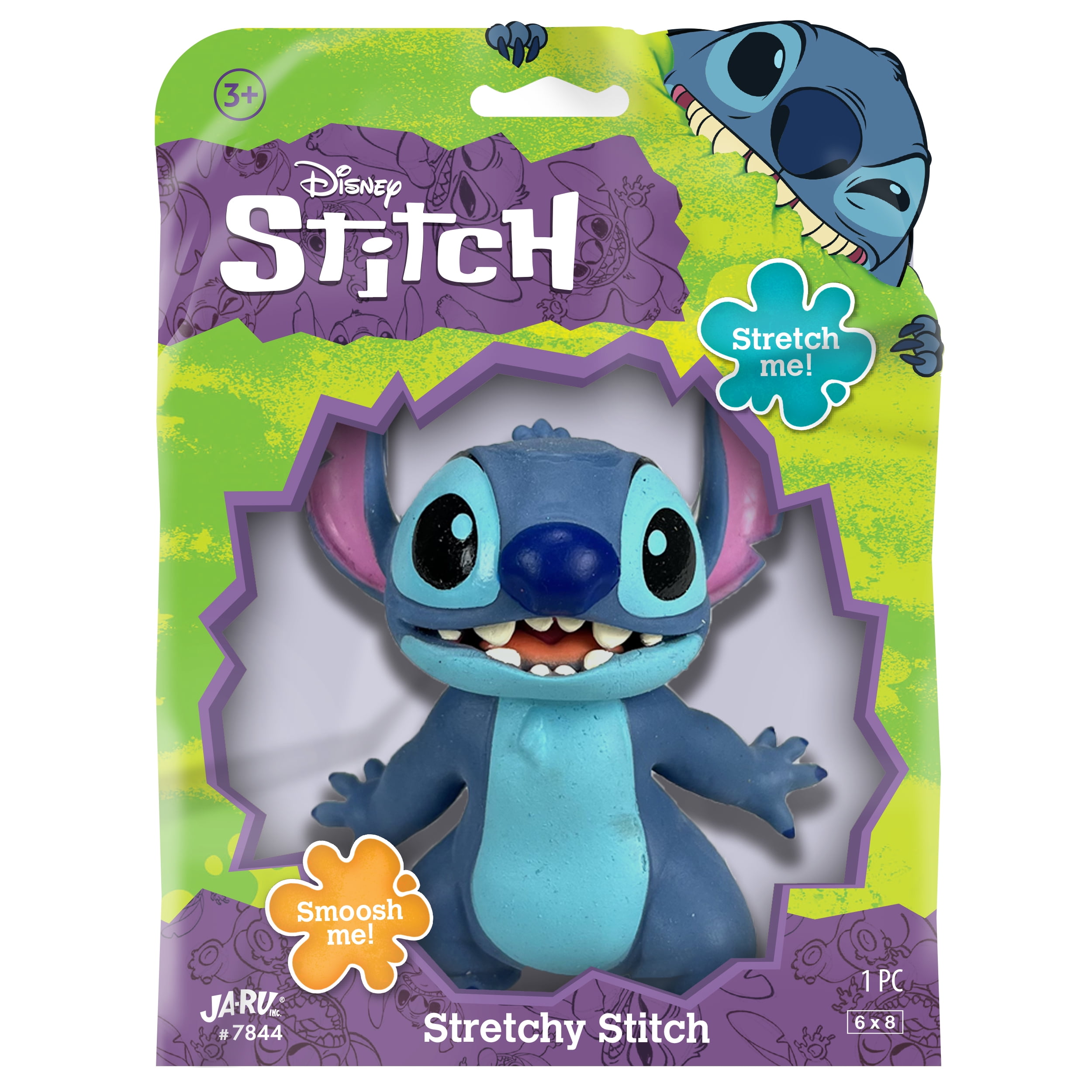 Ja-Ru Disney Stretchy Stitch Novelty Toy, All Ages, TPR