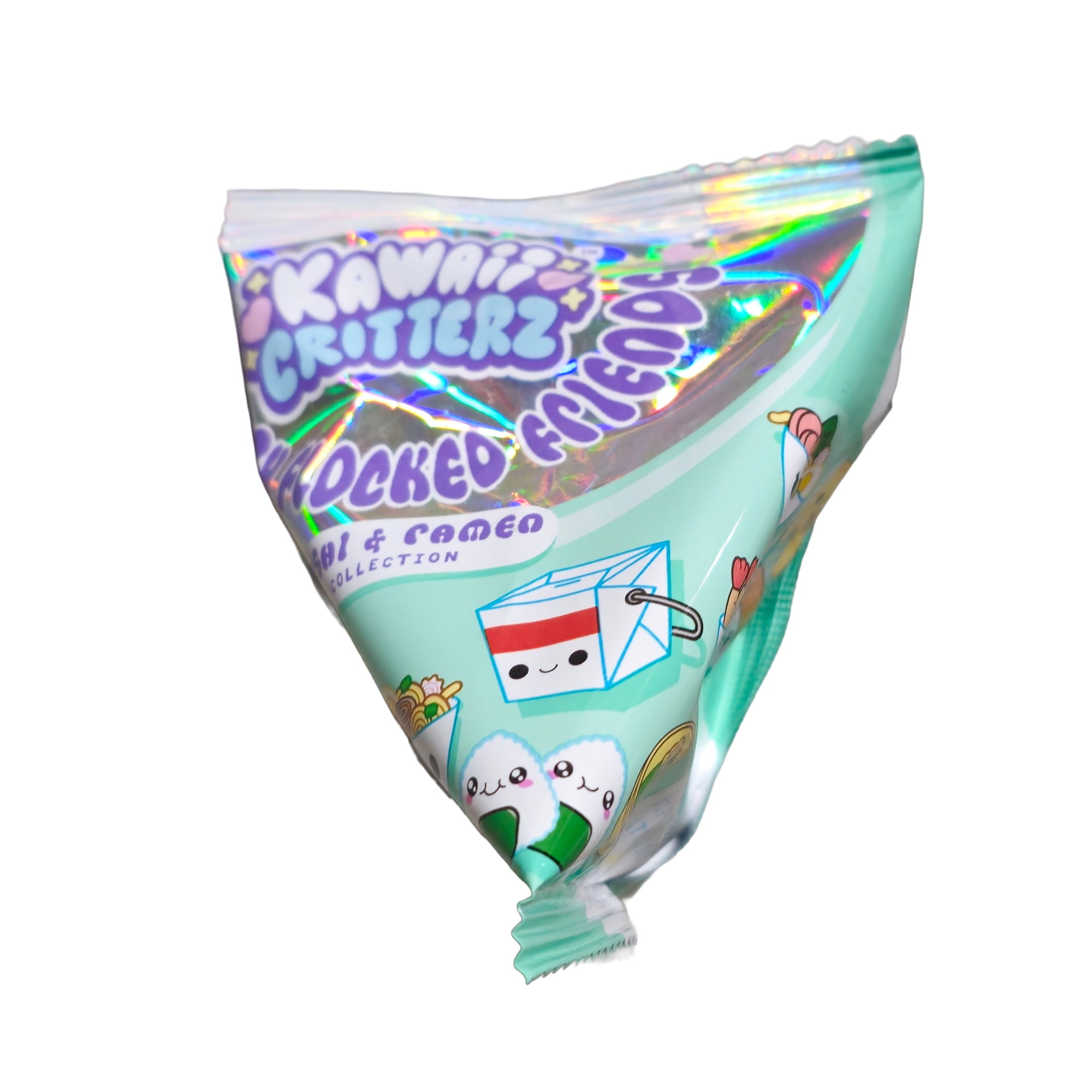 Kawaii Critterz - Sushi and Ramen Collection - Blind Bag Minifigures - Cute Fuzzy Flocked Collectible Toys