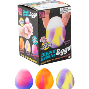 NeeDoh Dippin Dazzler Egg Novelty Colorful Stress Relief Squishy Toy, (1 Piece, Color May Vary), Children Ages 3+