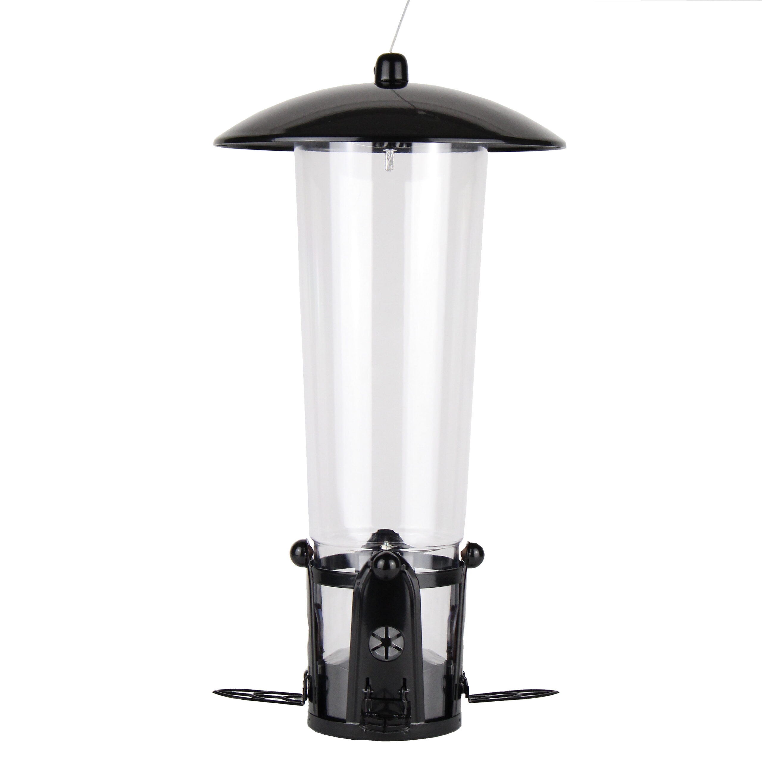 Perky-Pet Black Squirrel-Be-Gone Max Wild Bird Tube Feeder with Flexports – 3 lb