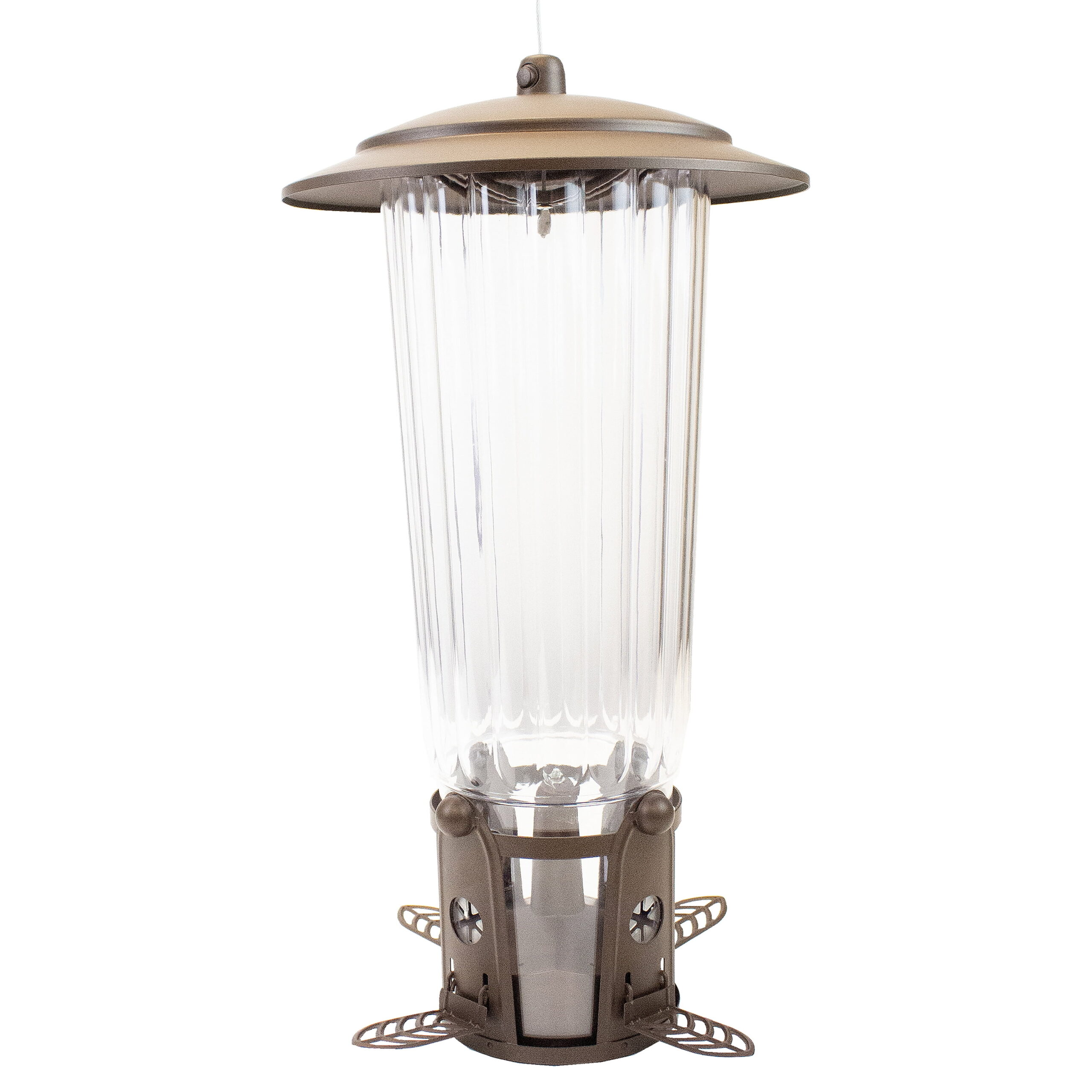 Perky-Pet Squirrel-Be-Gone Max Bird Feeder with Flexports, 4 lb Capacity