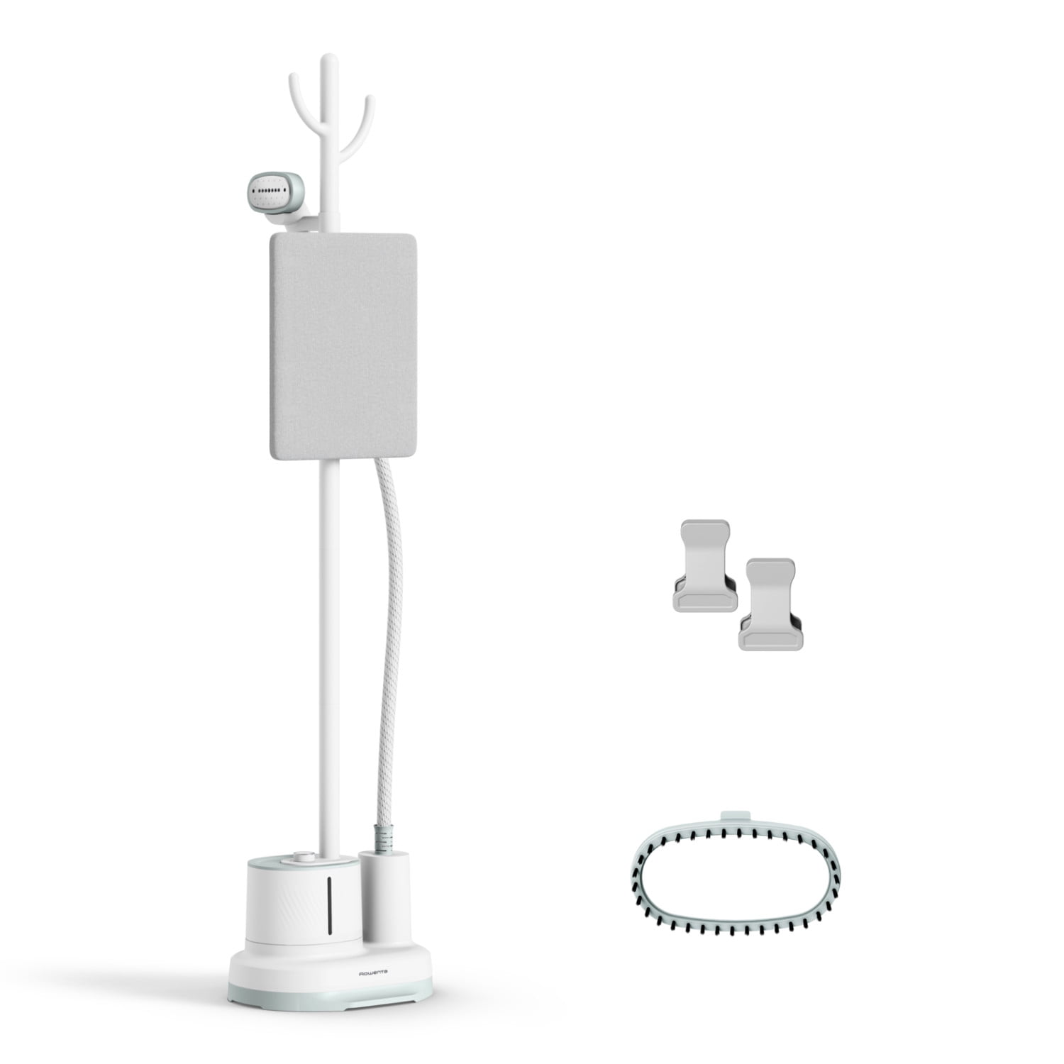 Rowenta Origin Home Steamer for Clothes with Ironing Board, Full Size Steamer with Accesories, 1800 Watts, 47 oz Water Tank, White, IS3254U1