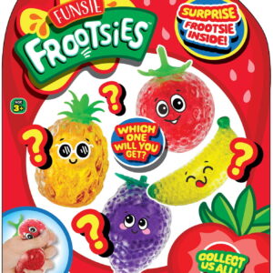 Ja-Ru Squish Attachment Globby Frootsies Novelty Squeeze Fruit Toy for Ages 3+