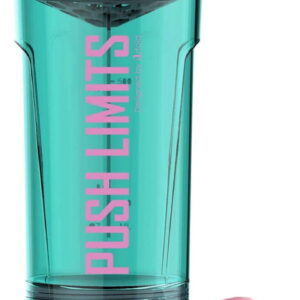 Sm:)e Protein Shaker Bottle, 24 oz, Pink, with Blender Balls Mixing Grids Flip-Top
